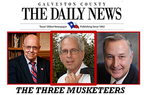 Header Graphic of Bill Sargent, Mark Mansius, and John Gay, the Three Musketeers